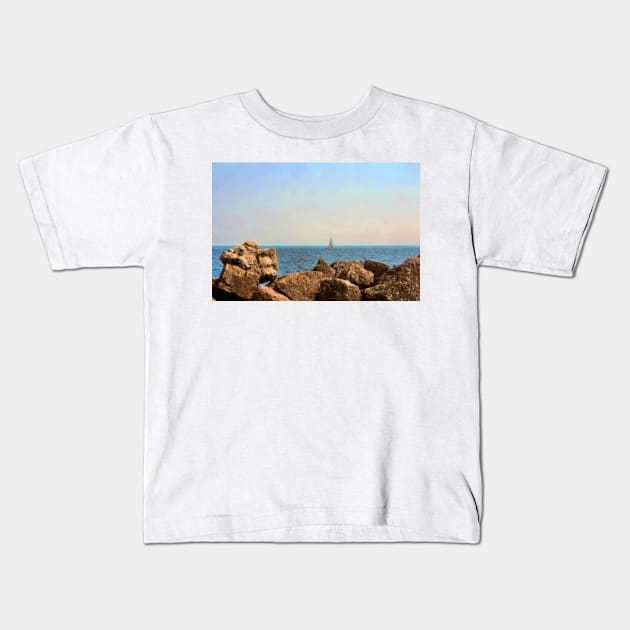 The Single Sail Kids T-Shirt by bgaynor